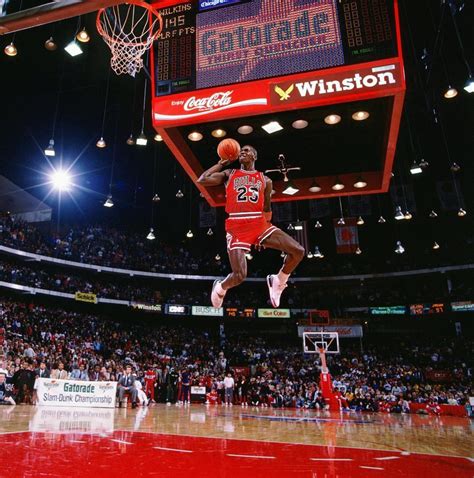 1988 Dunk Contest Michael Jordan 1988 All-Star Dunk Contest: Michael Jordan struts his stuff with famous